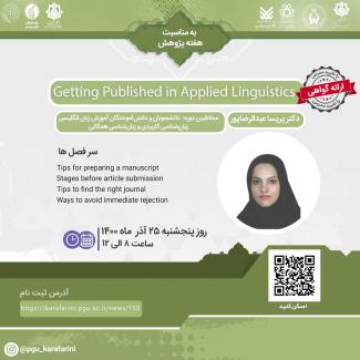 Getting Published in Applied Linguistics