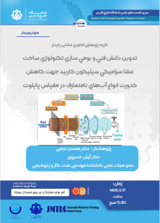 تدوین دانش تکنولوژی و بومی سازی ساخت غشا سیلیکونی کاربید جهت کاهش کدورت انواع آب‌های نا متعارف در مقیاس پایلوت 