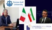  تفاهم نامه همکاری دانشگاه سانیو ایتالیا و دانشگاه خلیج فارس