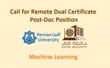 Call for Remote Dual Certificate Post-Doc Position in Machine Learning